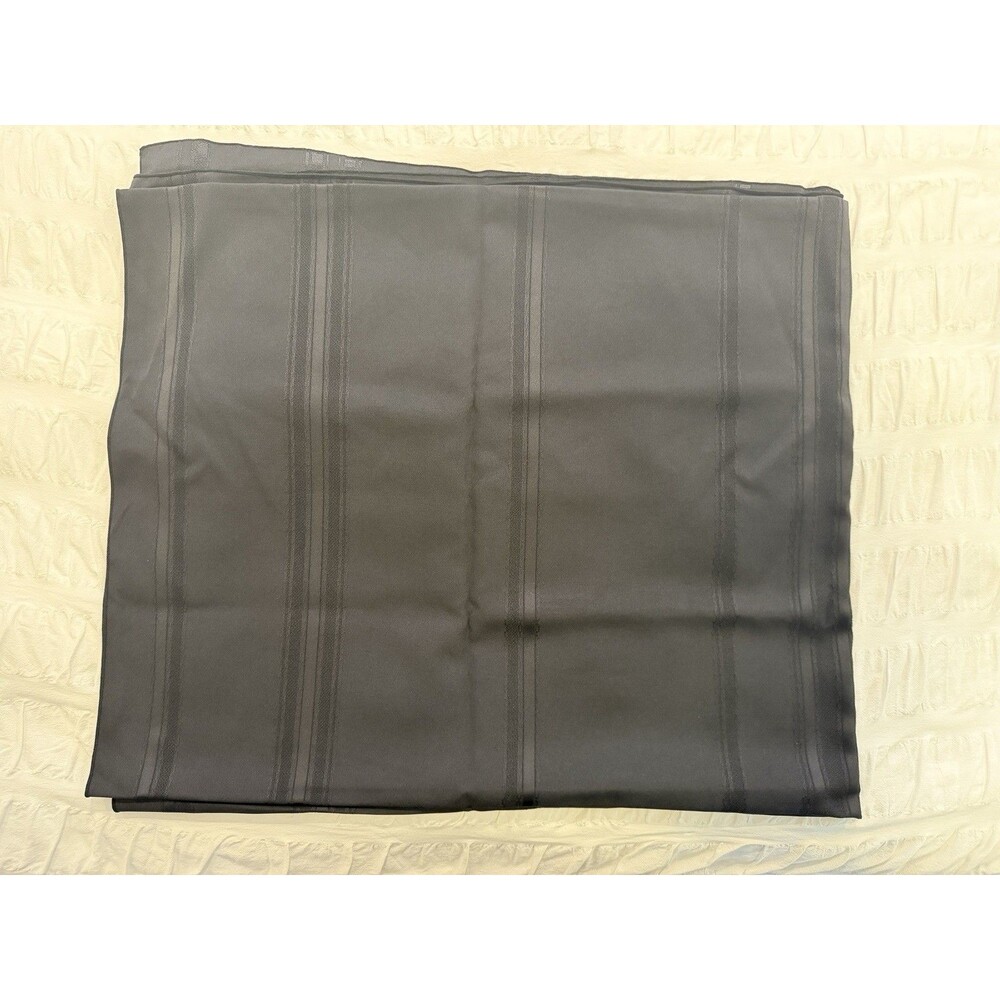 Two Solid Black Tablecloths, Rectangular (60”X100”) & Round (68”)